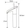Mexen Orion robinet de lavabo haut, chromé - 745510-00