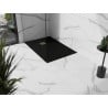 Mexen Stone+ receveur composite rectangulaire 100 x 90 cm, noir, cache-douche doré - 44709010-G
