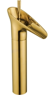 Mexen Orion tall washbasin faucet, gold - 745510-50