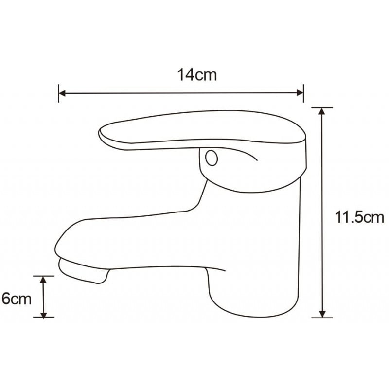 Mexen Erica washbasin tap, black - 746400-70