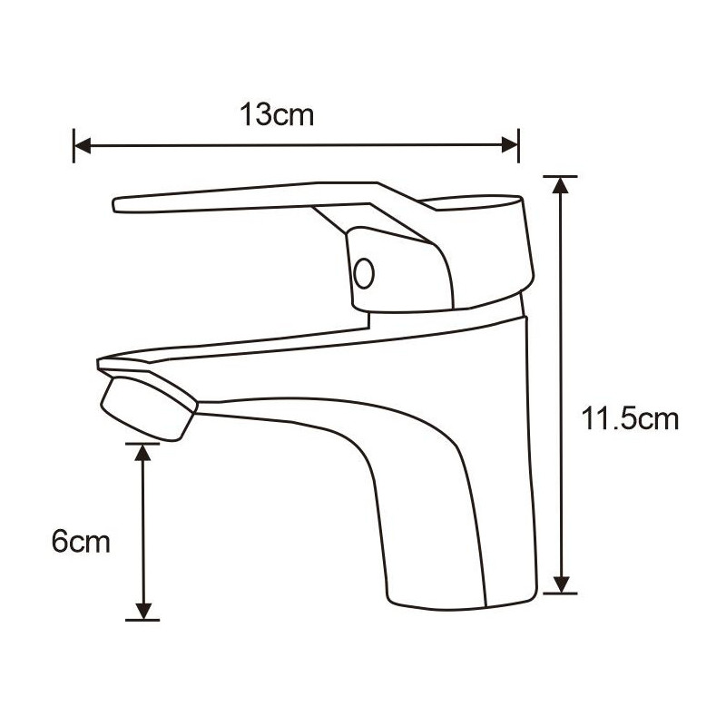 Mexen Caro grifo de lavabo, negro - 746600-70