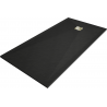 Receveur de douche en composite Mexen Stone+ rectangulaire 180 x 80 cm, noir, cache doré - 44708018-G