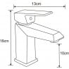 Mexen Zila robinet de lavabo, chromé - 746800-00