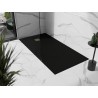 Mexen Stone+ ristkülikukujuline komposiitdušialus 200 x 100 cm, must, kuldne kate - 44701020-G