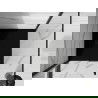 Mexen Stone+ quadratische Duschwanne aus Verbundwerkstoff 100 x 100 cm, schwarz, schwarze Abdeckung - 44701010-B