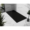 Bac à douche composite rectangulaire Mexen Stone+ 180 x 90 cm, noir, cache noir - 44709018-B