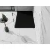 Mexen Stone+ rechteckige Duschwanne aus Verbundwerkstoff 140 x 100 cm, schwarz, schwarze Abdeckung - 44701014-B