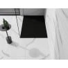 Mexen Stone+ bac de douche rectangulaire en composite 100 x 80 cm, noir, cache noir - 44708010-B