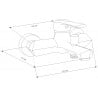 Mexen Sabre Badewannenarmatur, schwarz - 72130-70
