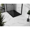 Mexen Stone+ rectangular composite shower tray 100 x 80 cm, black, black cover - 44708010-B