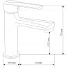 Mexen Sabre bateria umywalkowa, chrom - 72100-00