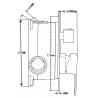 Mexen Uno DR02 Unterputz-Duschset, Chrom - 71435DR02-00