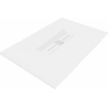 Mexen Toro brodzik prostokątny SMC 130 x 70 cm, biały, maskownica biała - 43107013-W