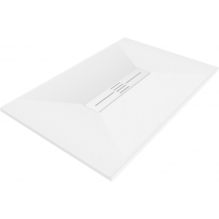 Mexen Toro piatto doccia rettangolare SMC 100 x 80 cm, bianco, copertura bianca - 43108010-W