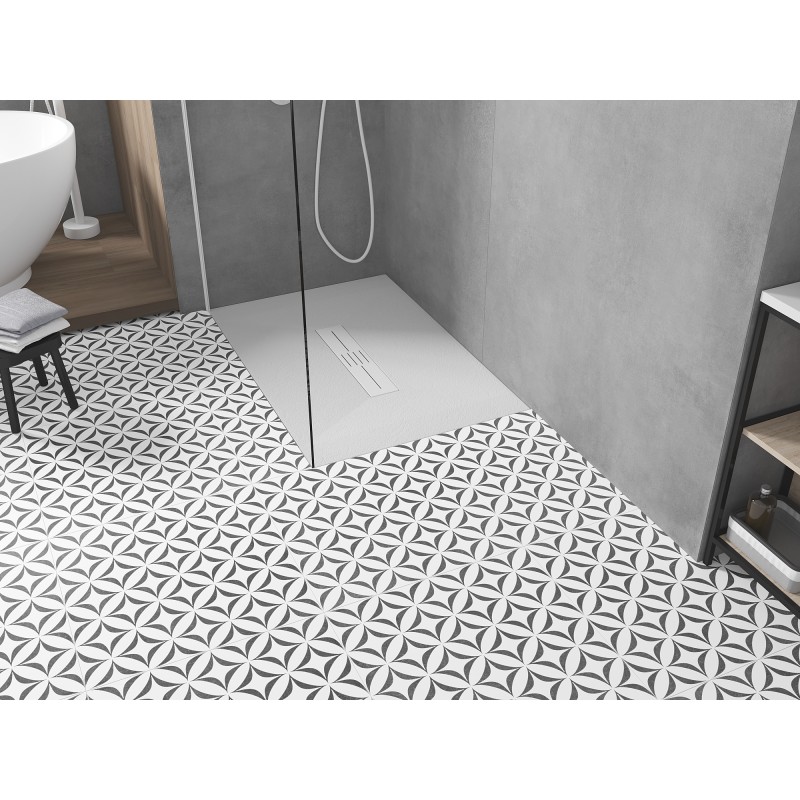 Mexen Toro brodzik prostokątny SMC 100 x 90 cm, biały, maskownica biała - 43109010-W