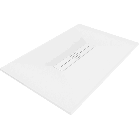 Mexen Toro brodzik prostokątny SMC 120 x 80 cm, biały, maskownica biała - 43108012-W