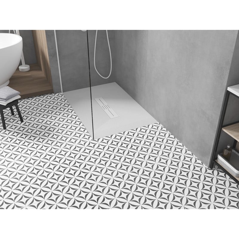 Mexen Toro brodzik prostokątny SMC 130 x 90 cm, biały, maskownica biała - 43109013-W