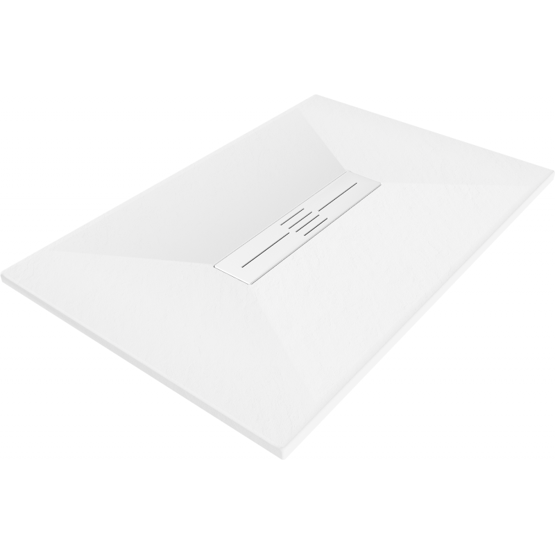 Mexen Toro brodzik prostokątny SMC 100 x 90 cm, biały, maskownica biała - 43109010-W
