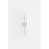Mexen Toro rechthoekige SMC douchebak 120 x 90 cm, wit, witte afdekplaat - 43109012-W
