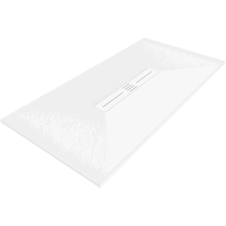 Mexen Toro rechteckige Duschwanne SMC 160 x 70 cm, weiß, weiße Abdeckung - 43107016-W