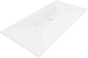 Receveur rectangulaire Mexen Toro SMC 170 x 70 cm, blanc, cache blanc - 43107017-W