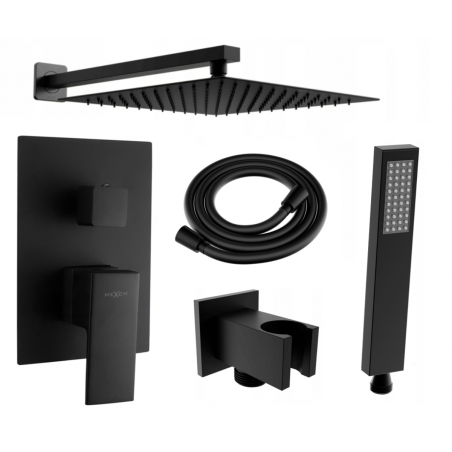 Mexen Uno DR02 ensemble de douche encastré, noir - 71435DR02-70