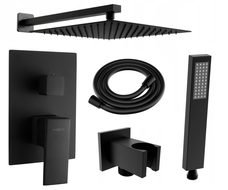 Mexen Uno DR02 inbouw douche set, zwart - 71435DR02-70