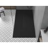 Mexen Toro plato de ducha rectangular SMC 200 x 90 cm, negro, cubierta negra - 43709020-B