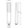 Mexen Uno DR72 podžbukni tuš set, crni - 71435DR72-70