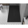 Mexen Toro brodzik prostokątny SMC 180 x 90 cm, czarny, maskownica czarna - 43709018-B