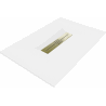 Mexen Toro brodzik prostokątny SMC 100 x 80 cm, biały, maskownica złota - 43108010-G