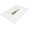 Mexen Toro ristkülikukujuline SMC dušialus 100 x 80 cm, valge, kuldne kate - 43108010-G