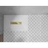 Mexen Toro ristkülikukujuline SMC dušialus 100 x 80 cm, valge, kuldne kate - 43108010-G