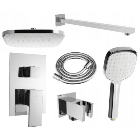 Mexen Uno DR33 ensemble de douche encastré, chrome - 71435DR33-00