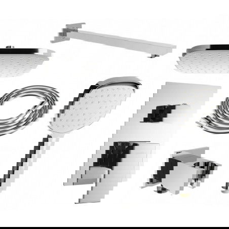 Mexen Uno DR33 set doccia ad incasso, cromo - 71435DR33-00