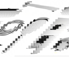 Mexen Uno DR33 underplattad duschset, krom - 71435DR33-00