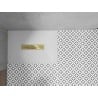 Mexen Toro brodzik prostokątny SMC 140 x 90 cm, biały, maskownica złota - 43109014-G