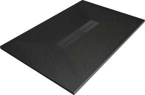 Mexen Toro brodzik prostokątny SMC 100 x 90 cm, czarny, maskownica czarna - 43709010-B