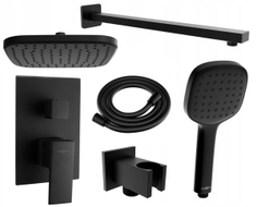 Mexen Uno DR33 podžbukni set za tuširanje, crni - 71435DR33-70