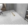 Mexen Toro receveur de douche rectangulaire SMC 180 x 80 cm, blanc, cache doré - 43108018-G