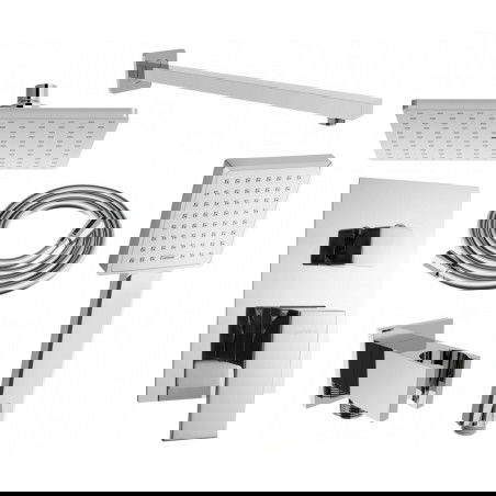 Mexen Uno DR45 σετ εντοιχισμένου ντους, χρώμιο - 71435DR45-00