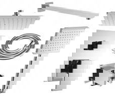 Mexen Uno DR45 ënnerluede Duschset, Chrom - 71435DR45-00