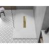 Mexen Toro rectangular shower tray SMC 200 x 80 cm, white, gold cover - 43108020-G