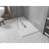 Mexen Toro receveur de douche rectangulaire SMC 180 x 80 cm, blanc, cache doré - 43108018-G