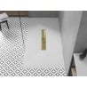 Mexen Toro rechteckige Duschwanne SMC 170 x 90 cm, weiß, goldene Abdeckung - 43109017-G
