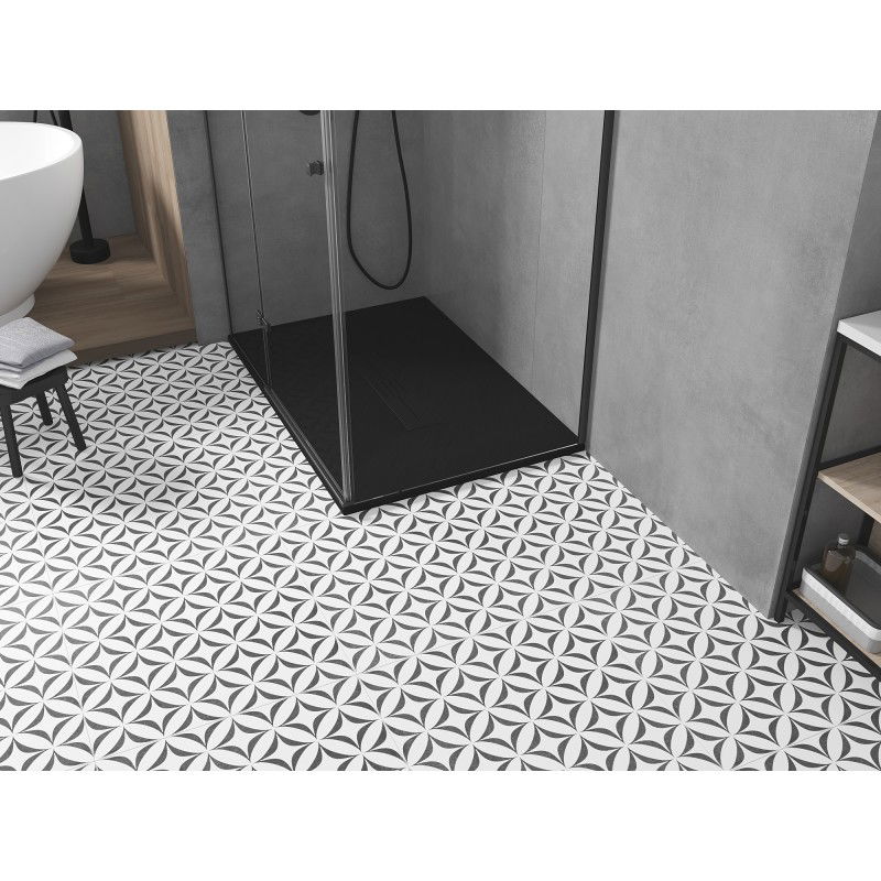 Mexen Toro rectangular shower tray SMC 130 x 80 cm, black, black cover - 43708013-B