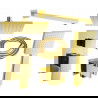 Mexen Uno Conjunto de chuveiro embutido DR45, dourado - 71435DR45-50