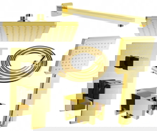 Mexen Uno DR45 inbouwdoucheset, goud - 71435DR45-50
