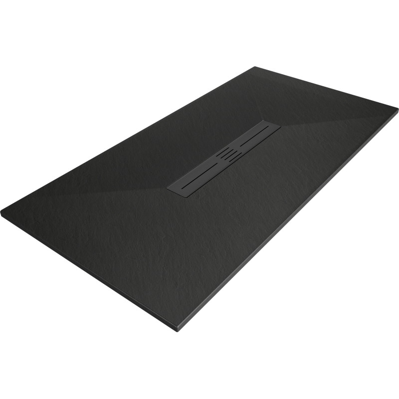 Mexen Toro pravokutna SMC tuš kada 180 x 70 cm, crna, crna maska - 43707018-B