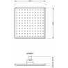 Mexen Uno DR45 Unterputz-Duschset, schwarz - 71435DR45-70